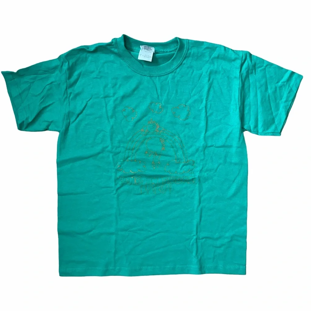 Unicorn "Hang In There Baby" Green Tee - Youth L - Picture 1 of 5